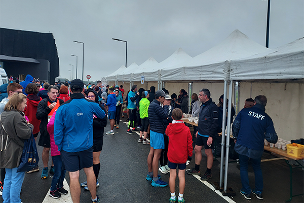 Ravitaillement de la course