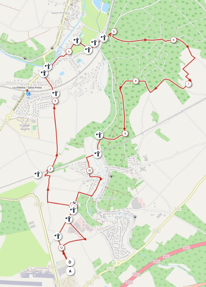 Parcours 10km de 2025