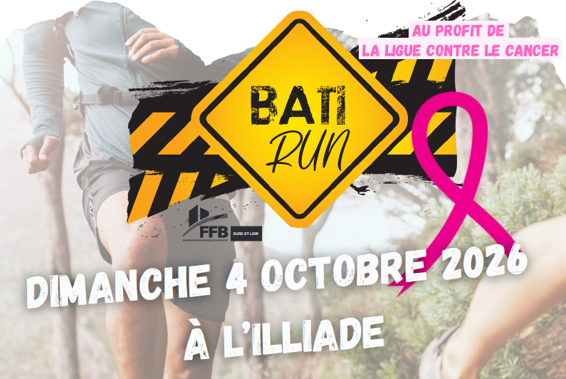 Bandeau course batirun dimanche 4 octobre 2026 à l'Illiade